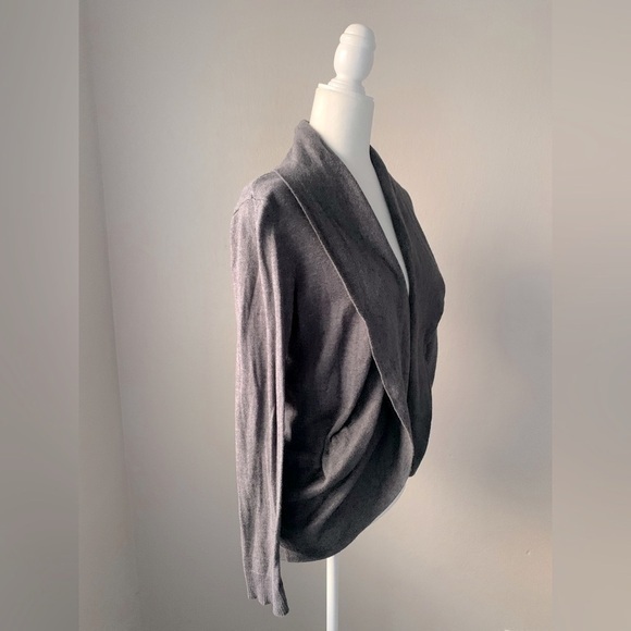 INC International Concepts Sweaters - Gray Open Front Cardigan